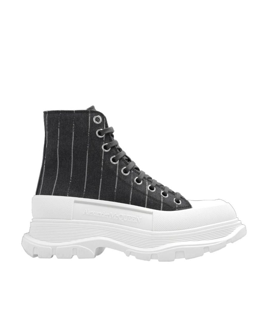 McQueen Black 70Mm Lace-Up Chunky Sneakers