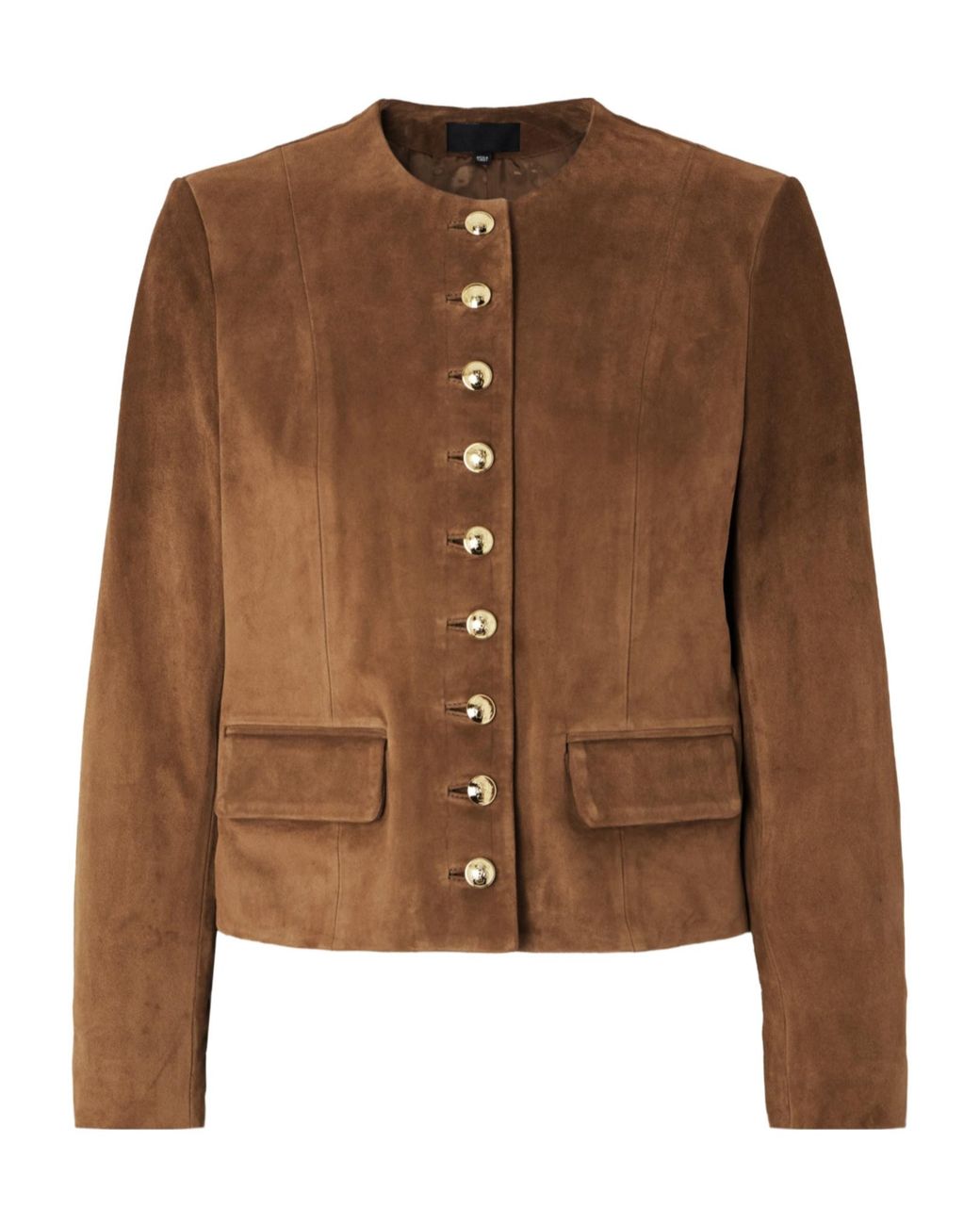 Nili Lotan Brown Nanon Suede Jacket