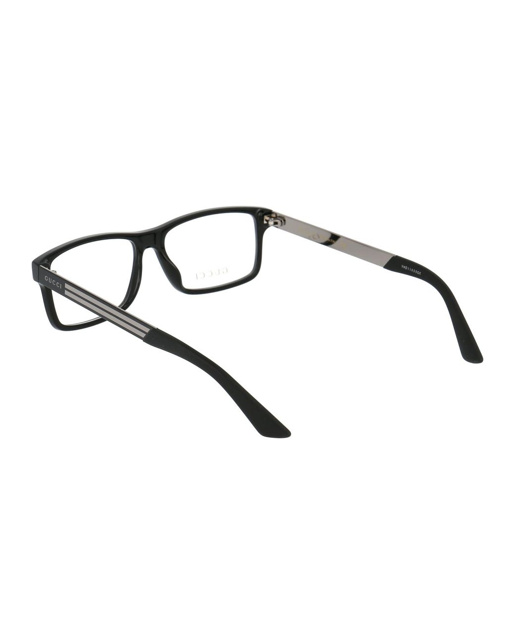 Gucci White Eyewear Square Frame Glasses for men