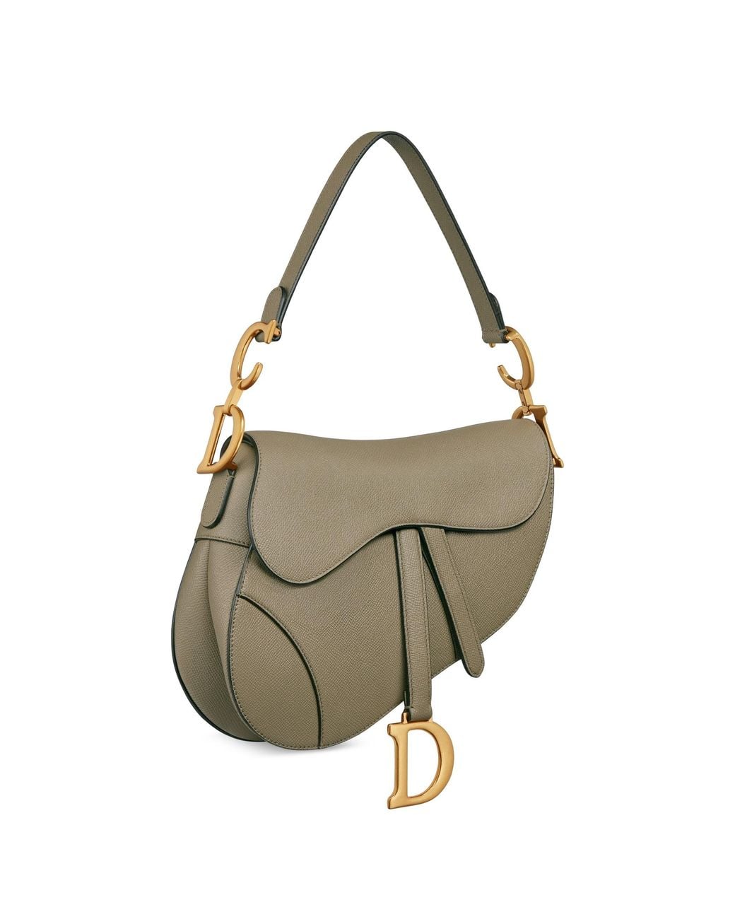 Dior White Saddle Bag With Strap