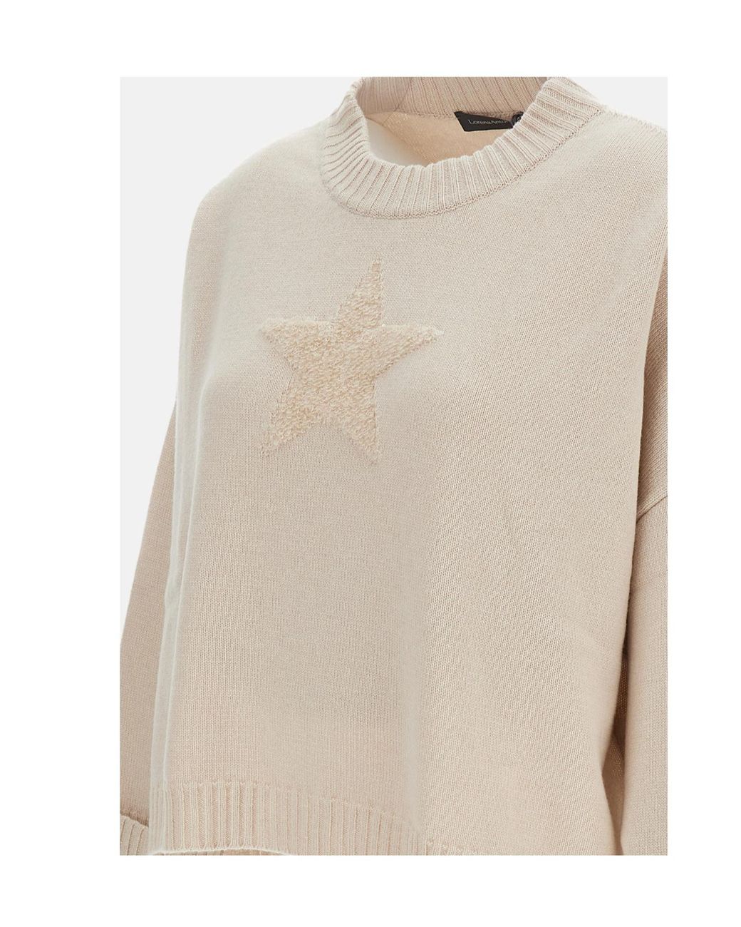 Lorena Antoniazzi Natural Knitted Jumper