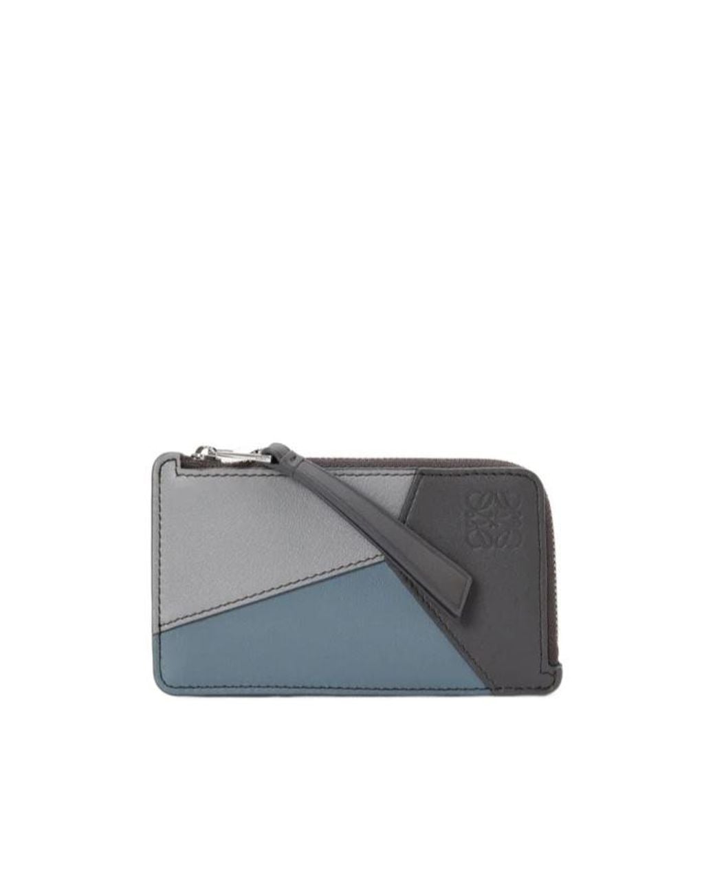 Loewe Gray Puzzle Zipped Coin Card Holder for men