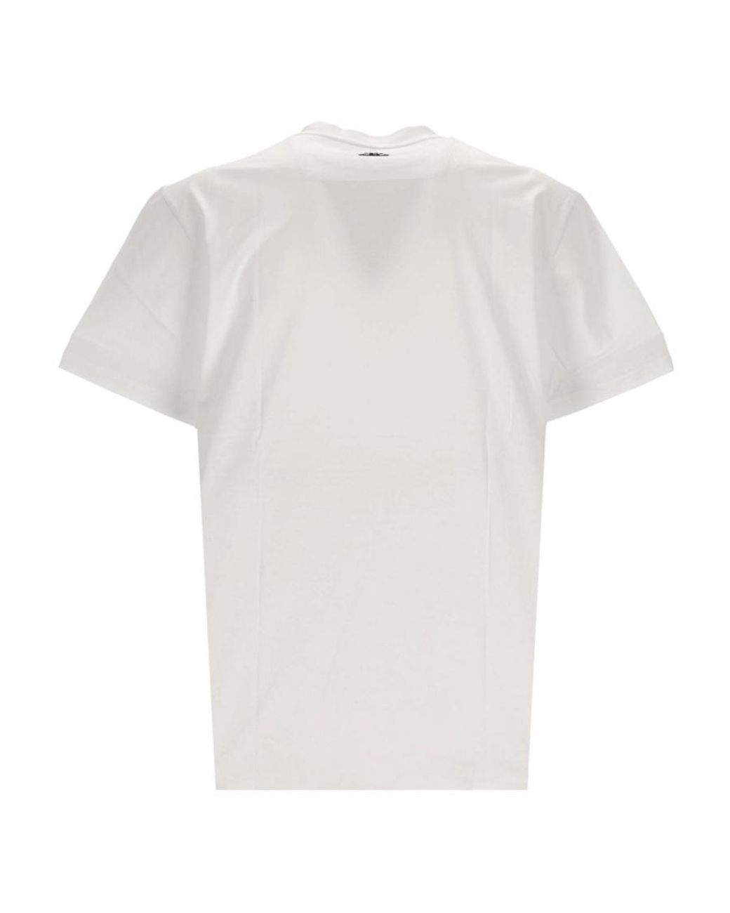 Philipp Plein White Short-Sleeved T-Shirt With Round Neck for men