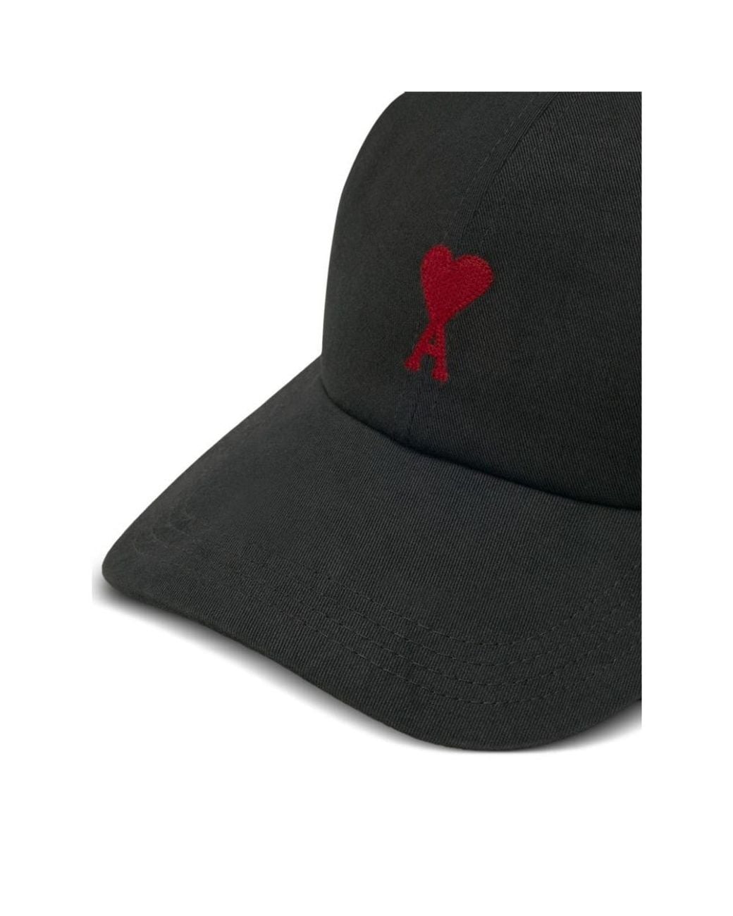AMI Black Logo Hat for men