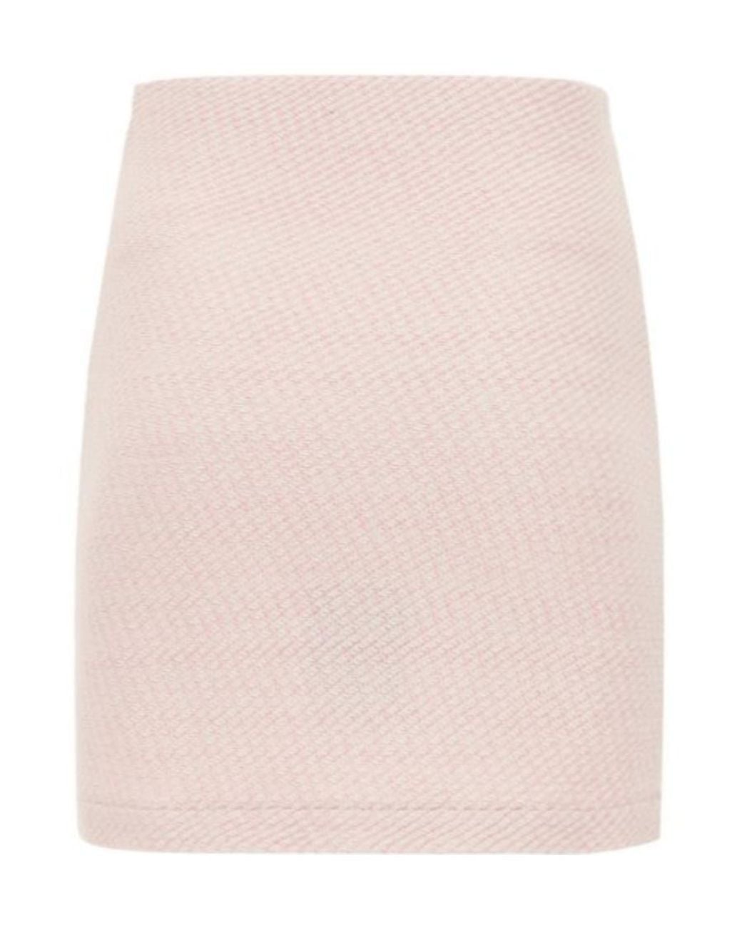 Self-Portrait Pink Braided-Trim Mini Skirt