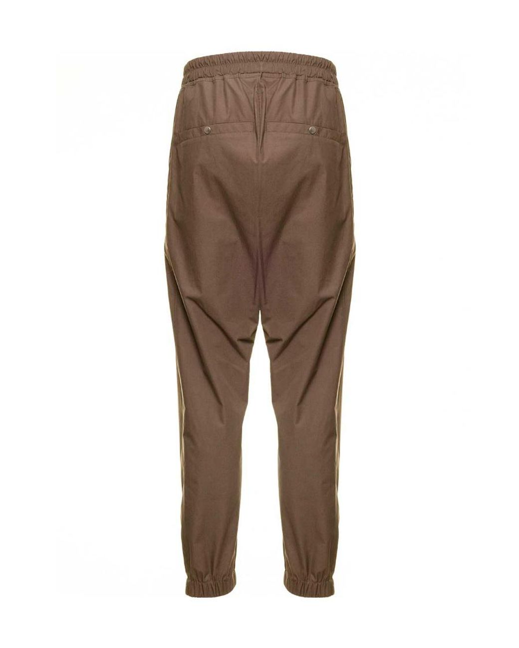 Rick Owens Brown Zip-Up Detailed Drawstring Track Pants for men
