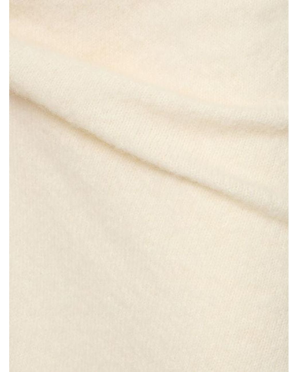 Magda Butrym White Elasticwaist Midi Skirt
