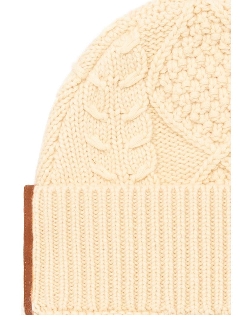 DIESEL Natural K Intello Cable-Knit Beanie for men