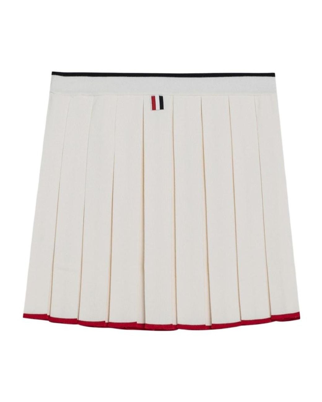 Thom Browne Metallic Pleated Mini Skirt