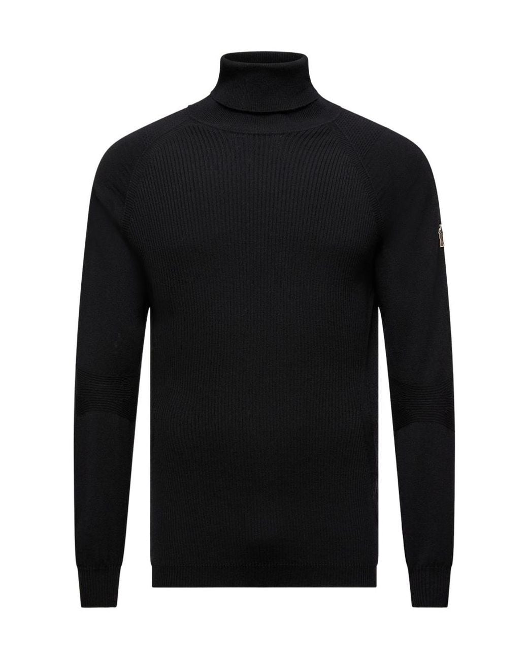 Moncler Black Wool Blend Turtleneck Sweater for men