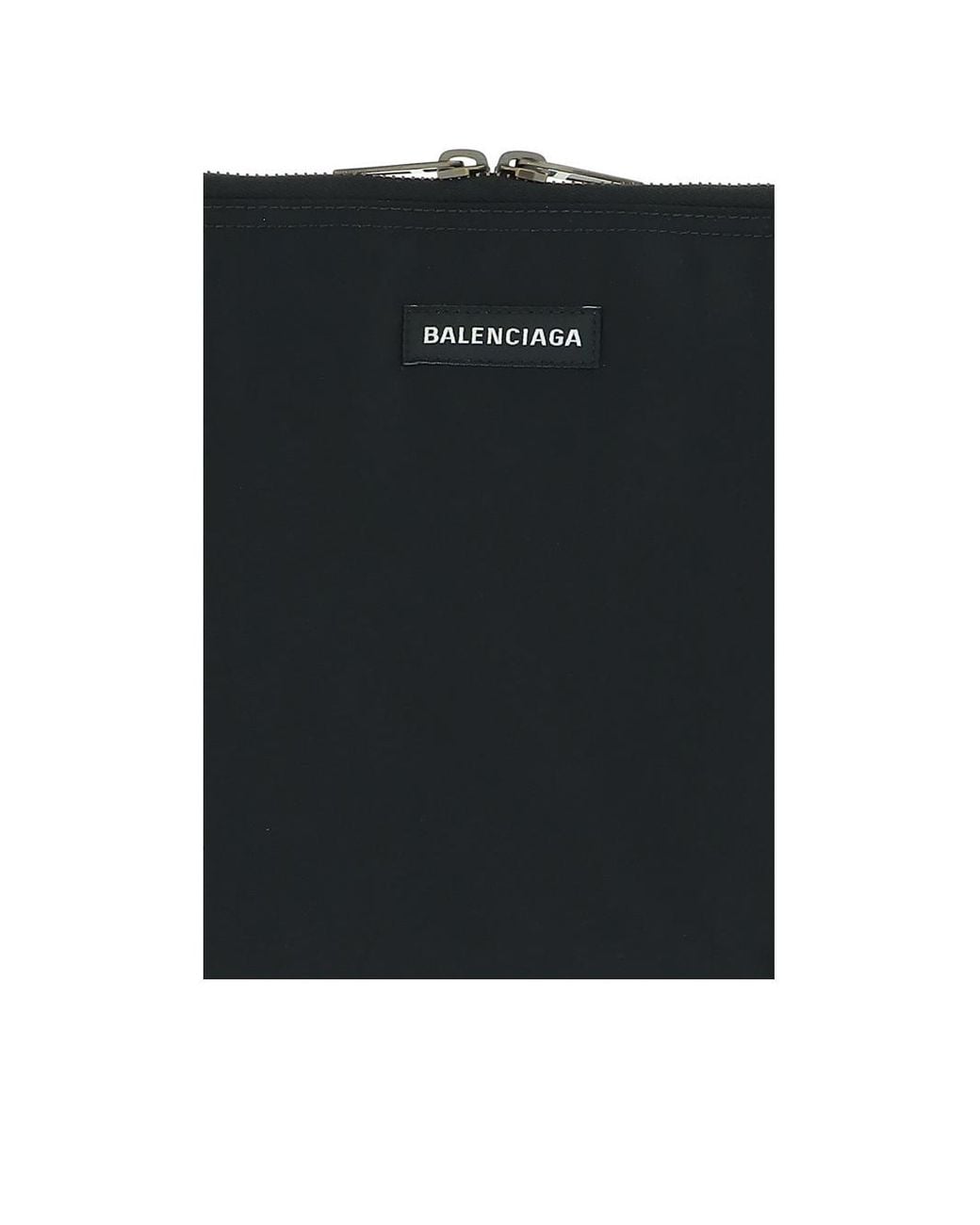Balenciaga Black Logo Hand-Held Bag for men