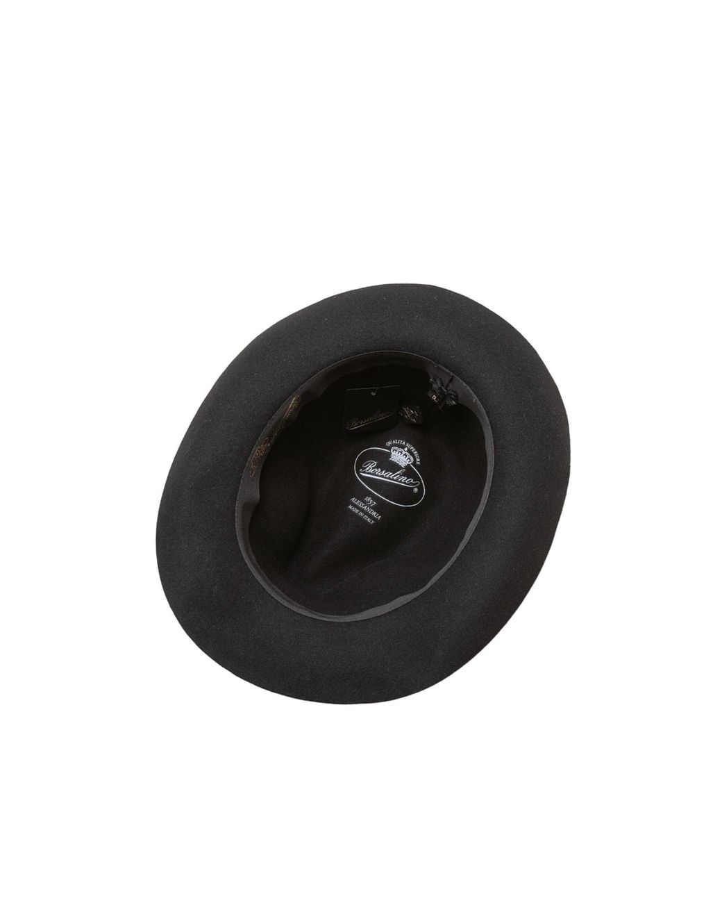 Borsalino Black 50 Grammi Rollable Medium-Brim Hat for men