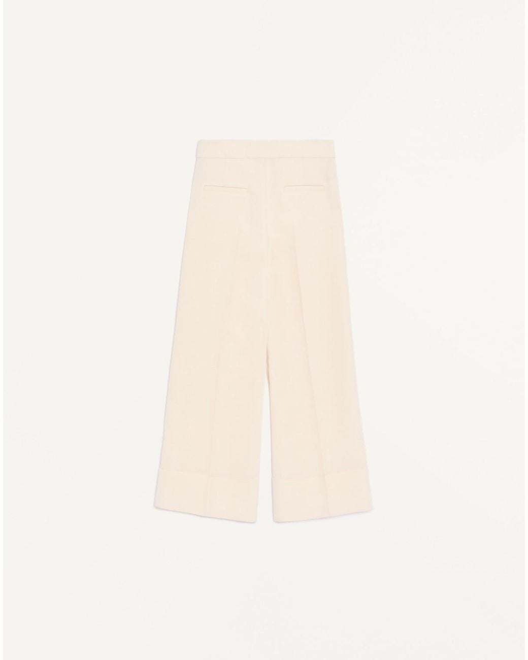 Valentino Natural Crepe Couture Trousers