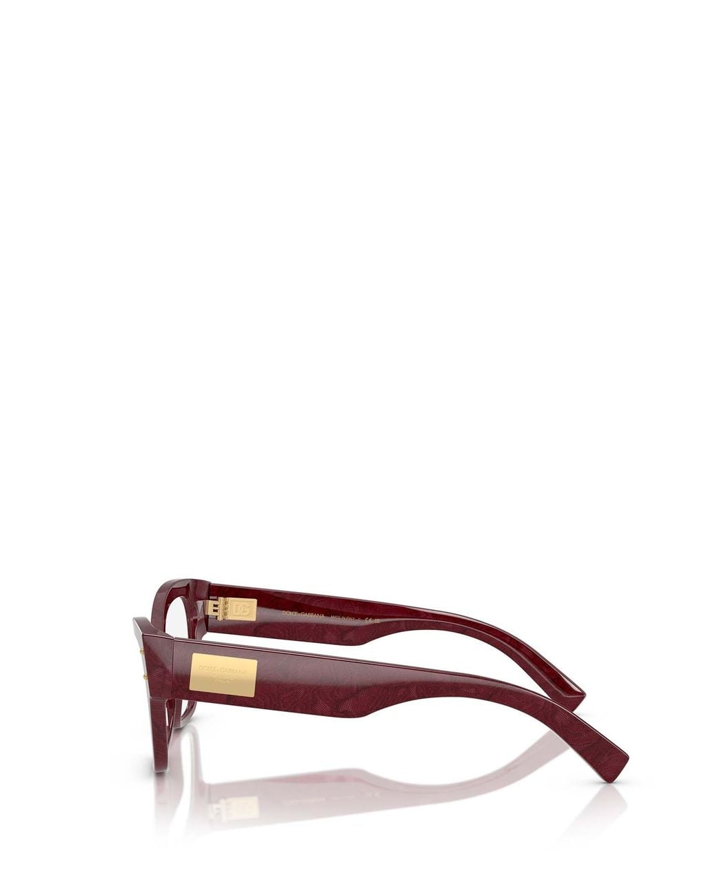 Dolce & Gabbana White Eyewear Cat-Eye Glasses