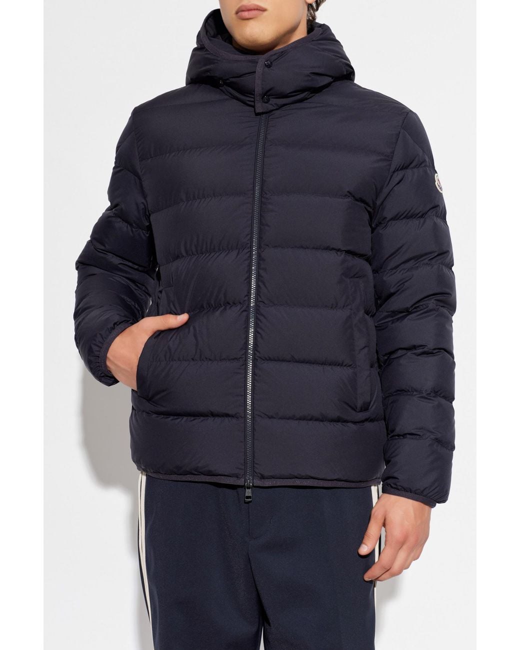 Moncler Blue Montbrocq Hooded Down Jacket for men