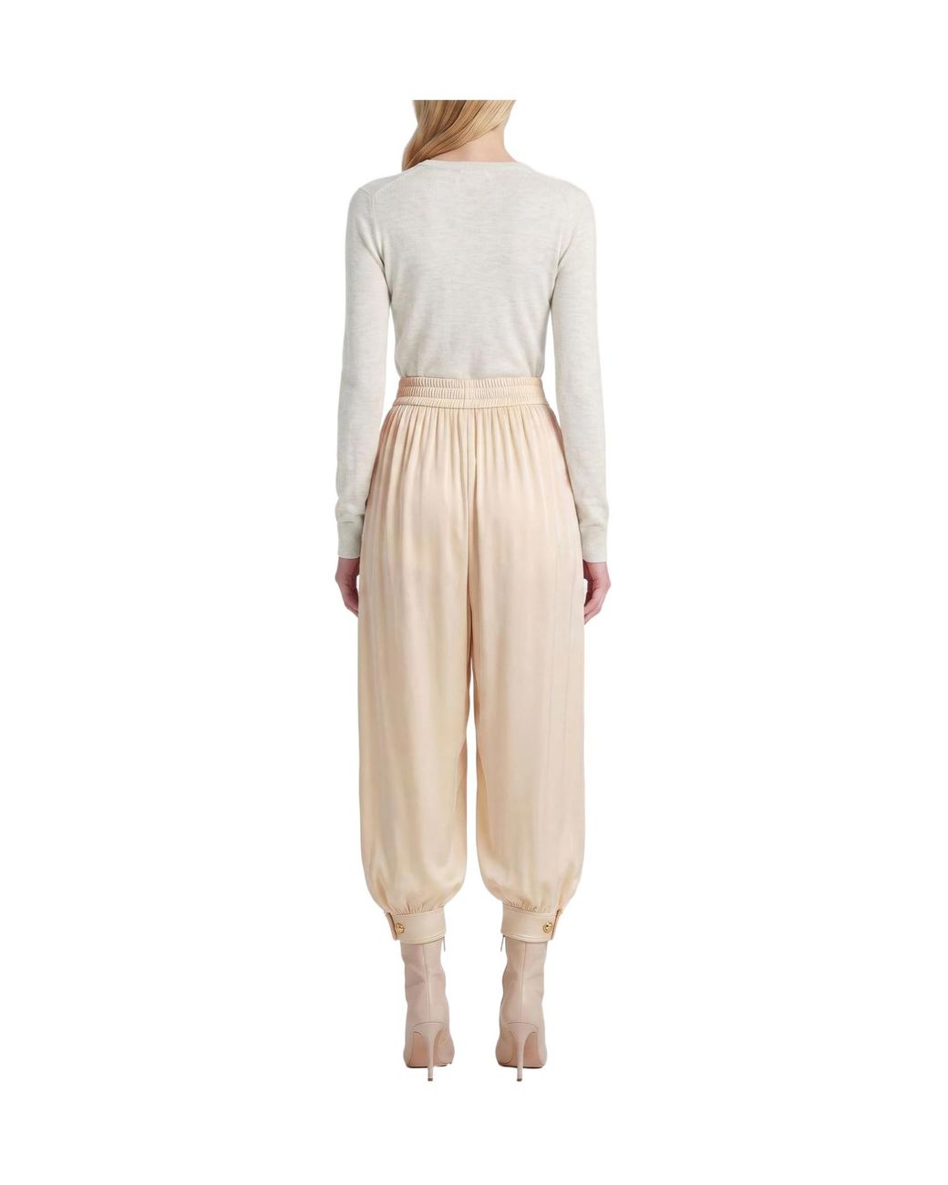 Isabel Marant White Long-Sleeved Crew-Neck Top