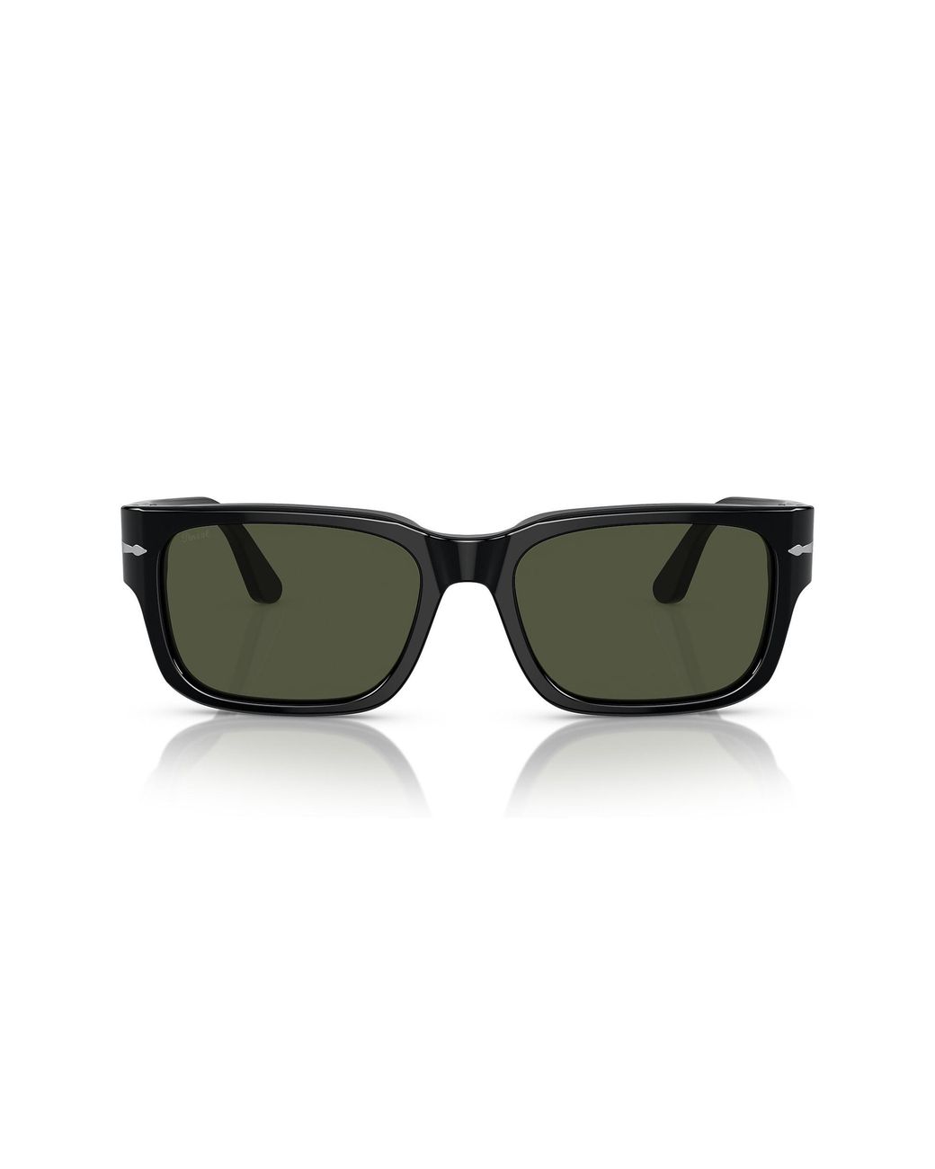 Persol Black Rectangular Frame Sunglasses for men