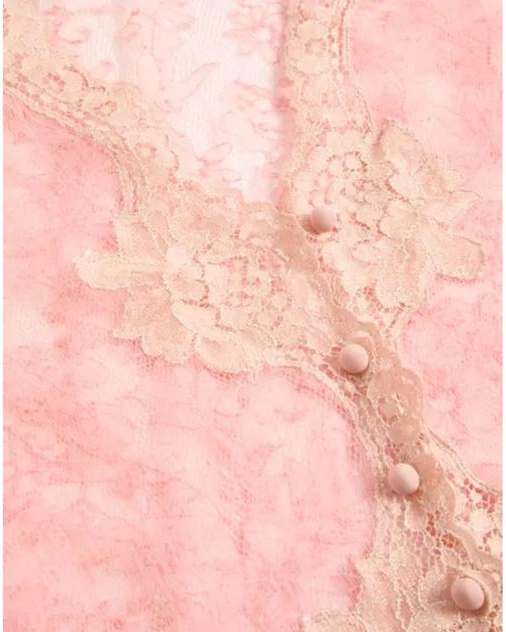Valentino Pink Stretch Lace Cardigan
