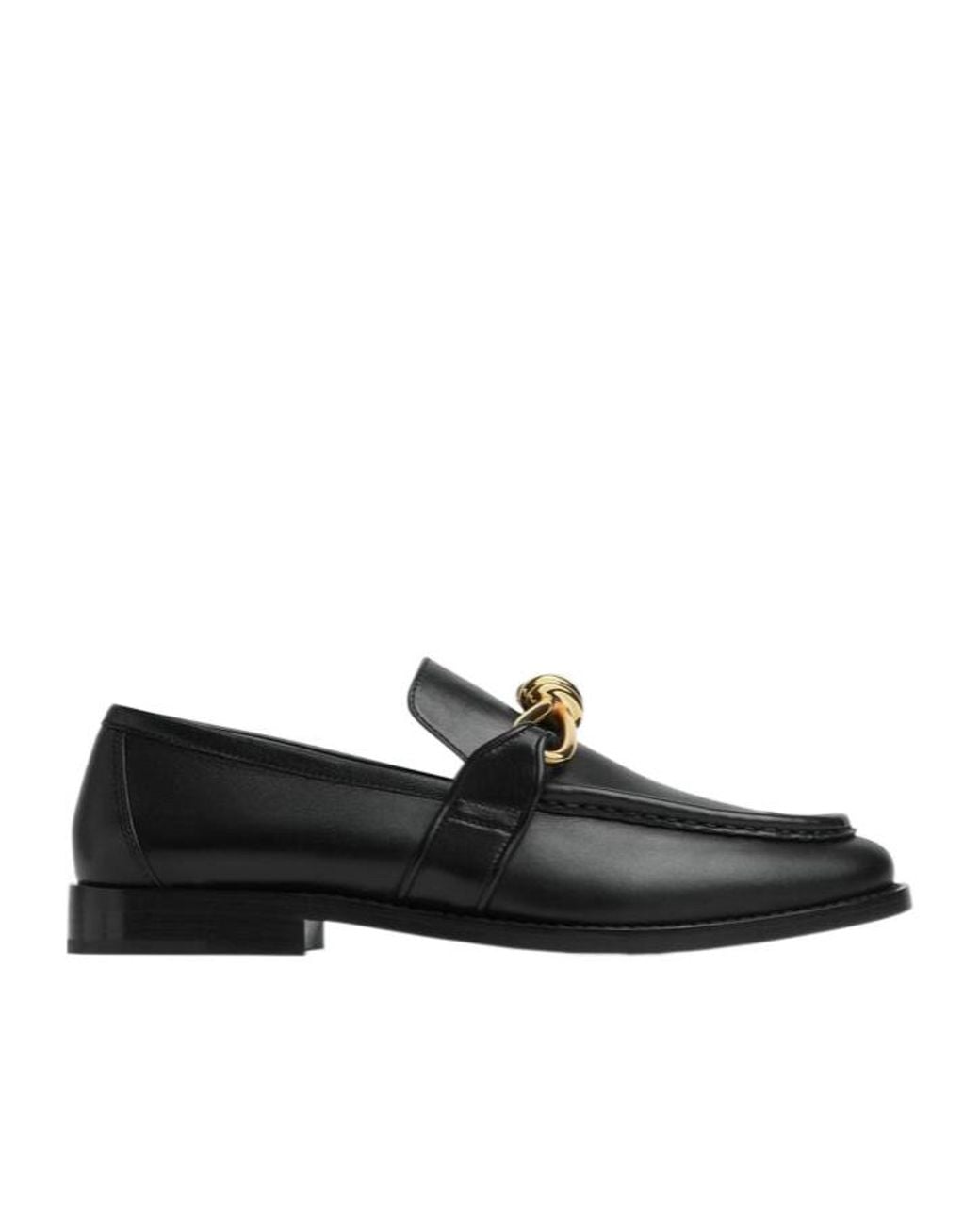 Bottega Veneta Black Astaire Slip-On Loafers