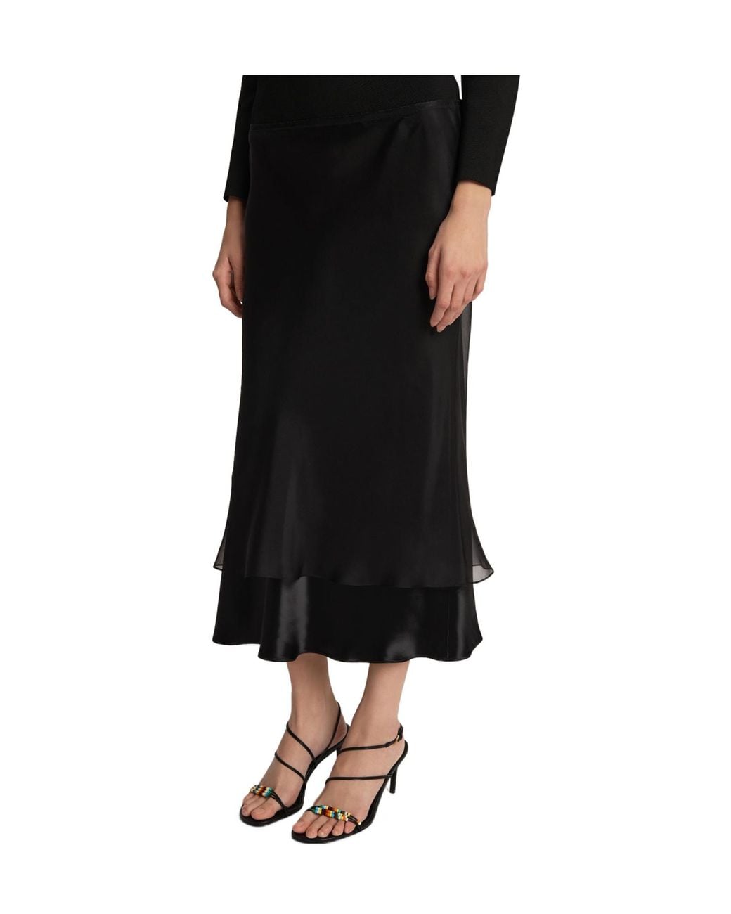 Khaite Black Monina Skirt