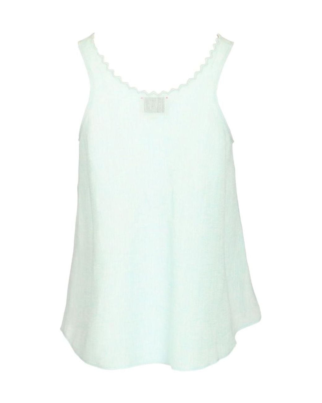 Forte_forte Blue Crew-Neck Tank Top