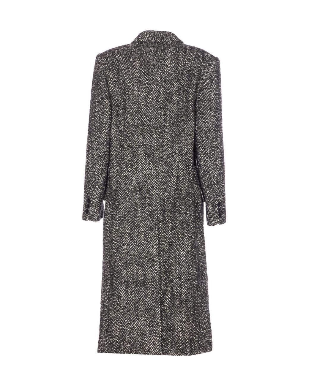 Isabel Marant Gray Double Breasted Belted Coat