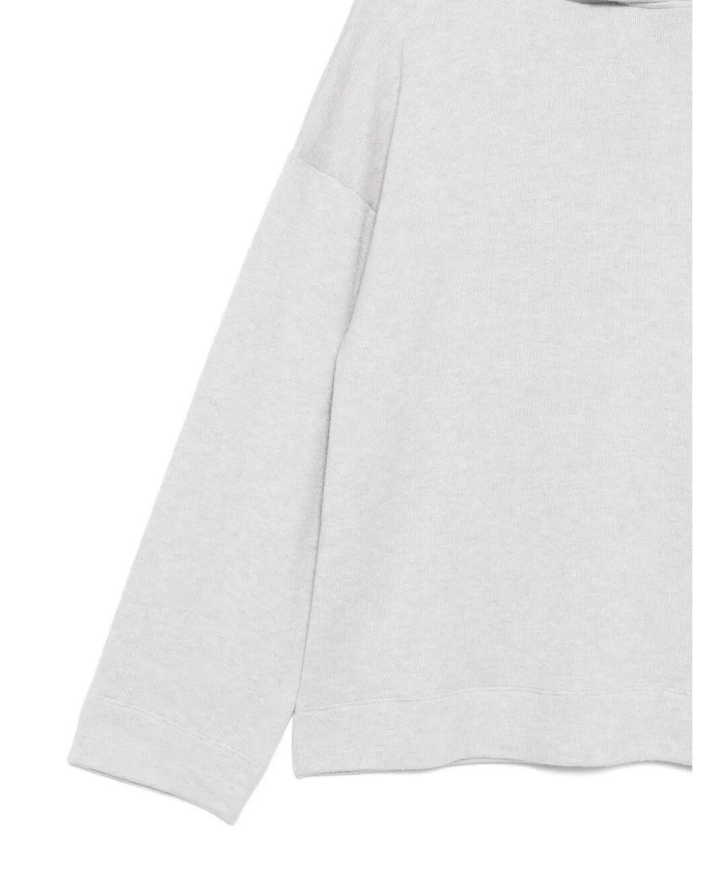 Dondup White Hooded Sweater