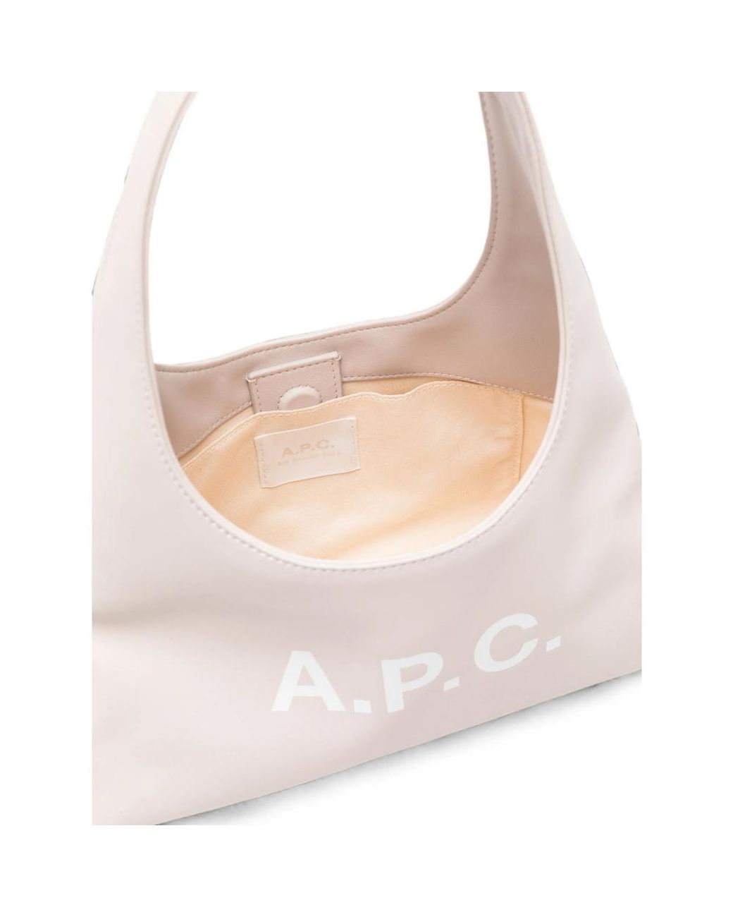 A.P.C. Pink Baby Ninon Logo Shoulder Bag