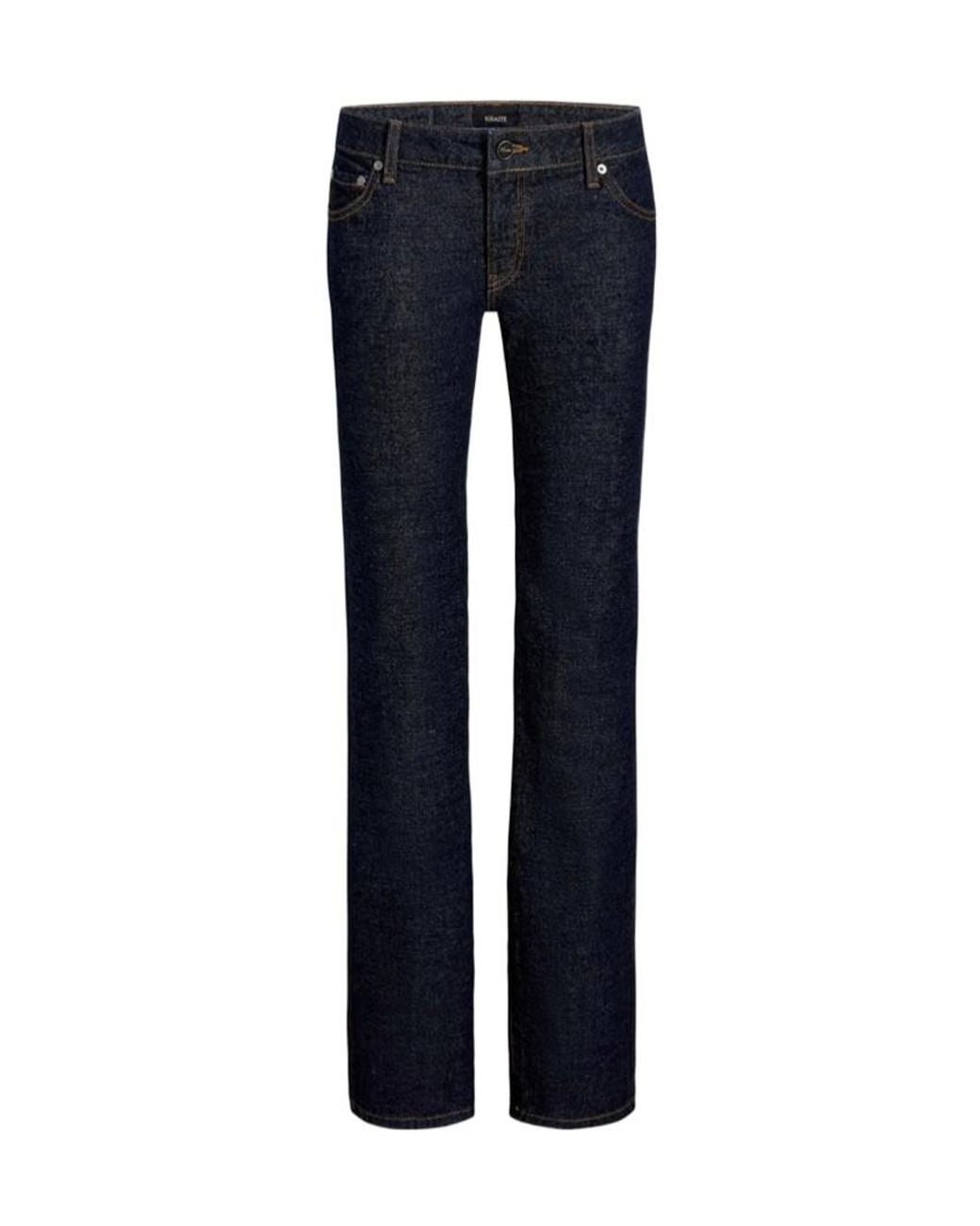 Khaite Blue Straight-Leg Jeans