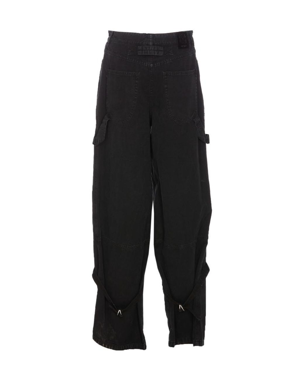 Off-White c/o Virgil Abloh Black Logo Patch Straight-Leg Jeans for men