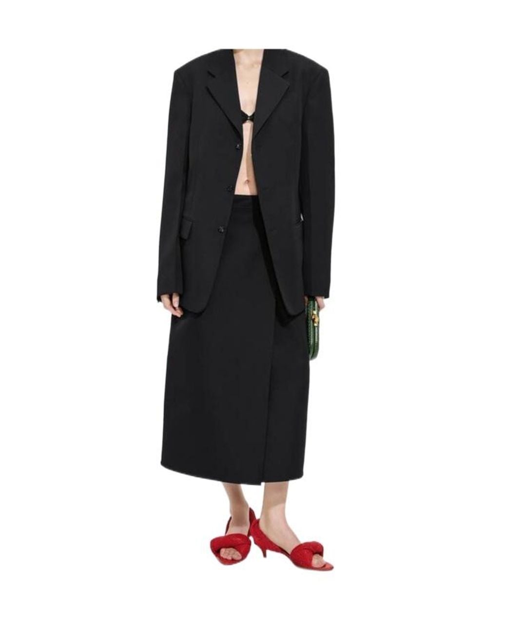 Bottega Veneta Black Grain De Poudre Jacket