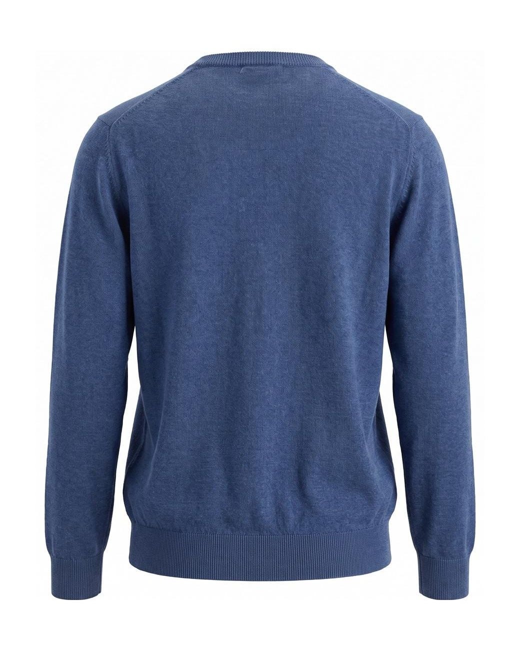 Altea Blue Crew-Neck Wool Sweater for men