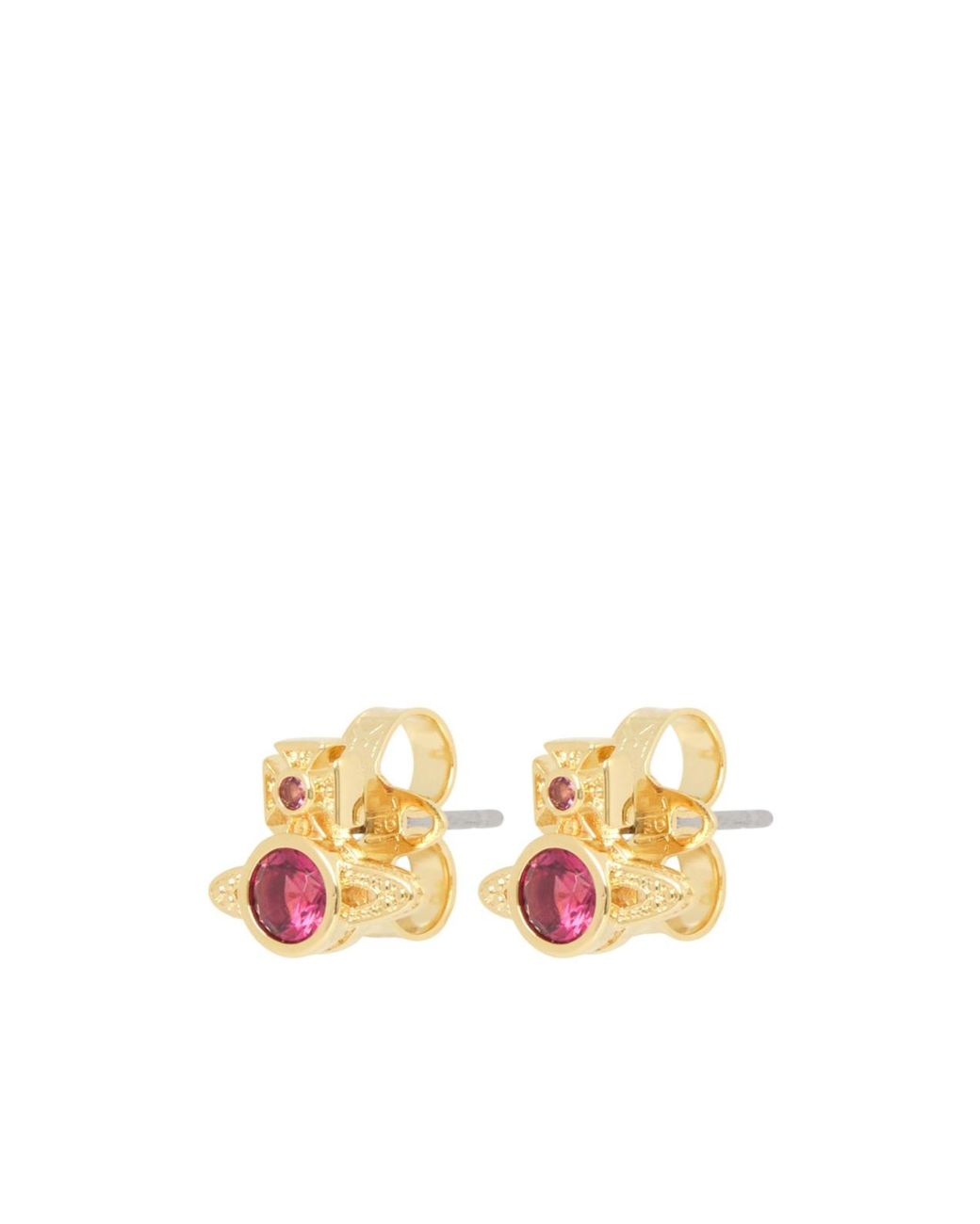 Vivienne Westwood White London Orb Crystal-Embellished Earrings