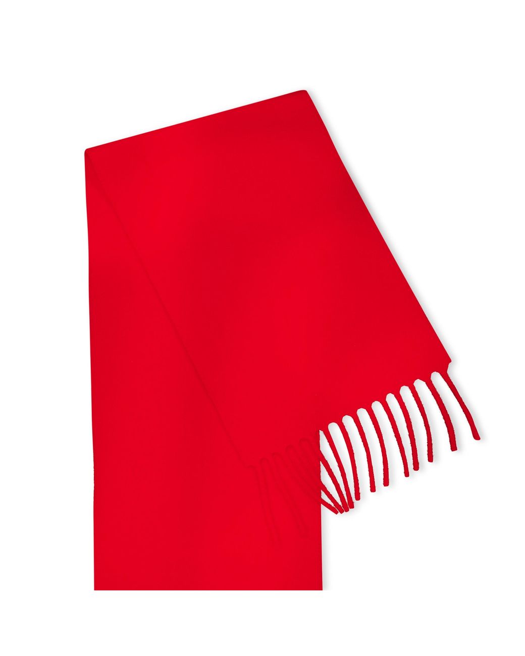 Jacquemus Red Fringe-Long Scarf
