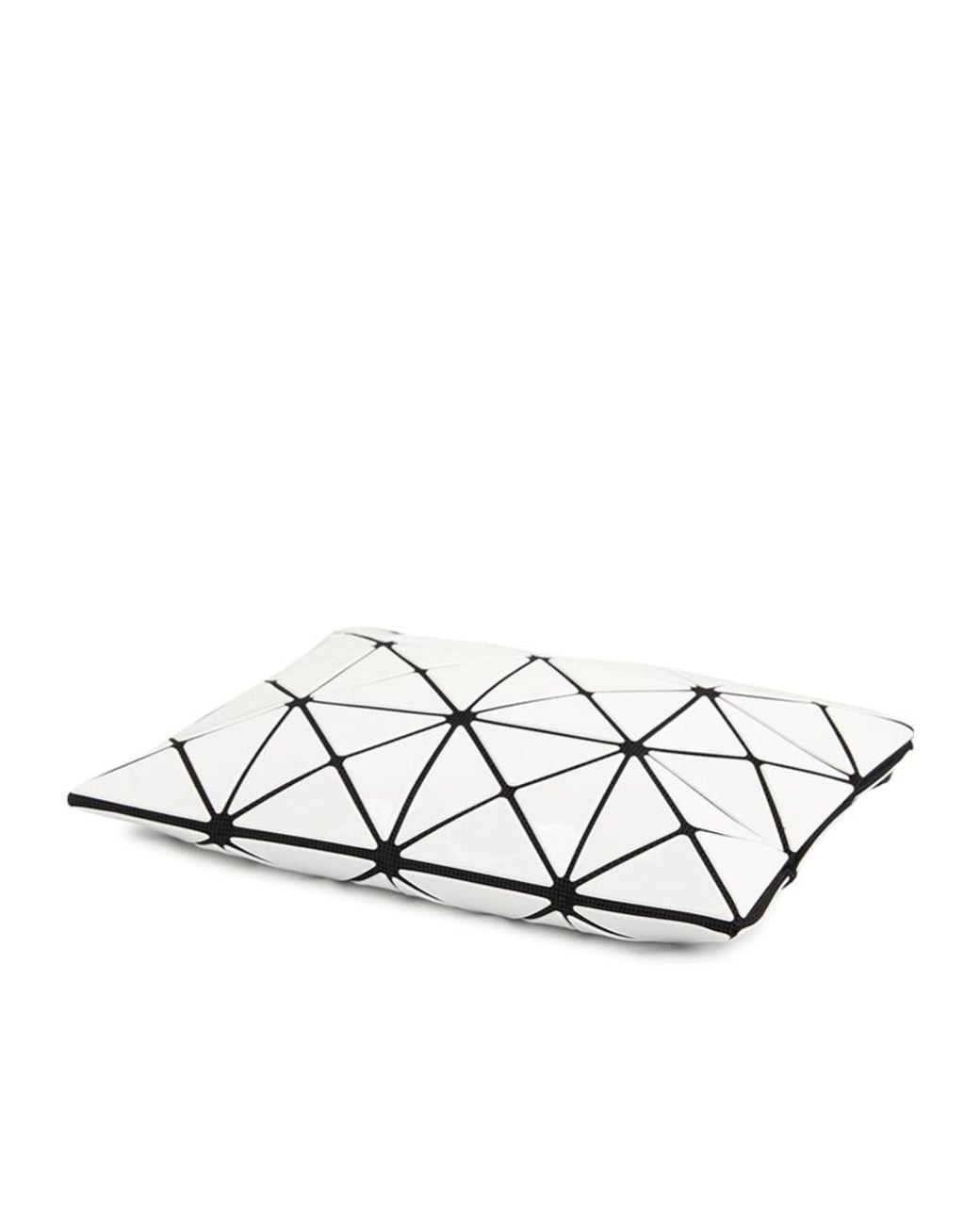 Issey Miyake White Geometric Crossbody Bag