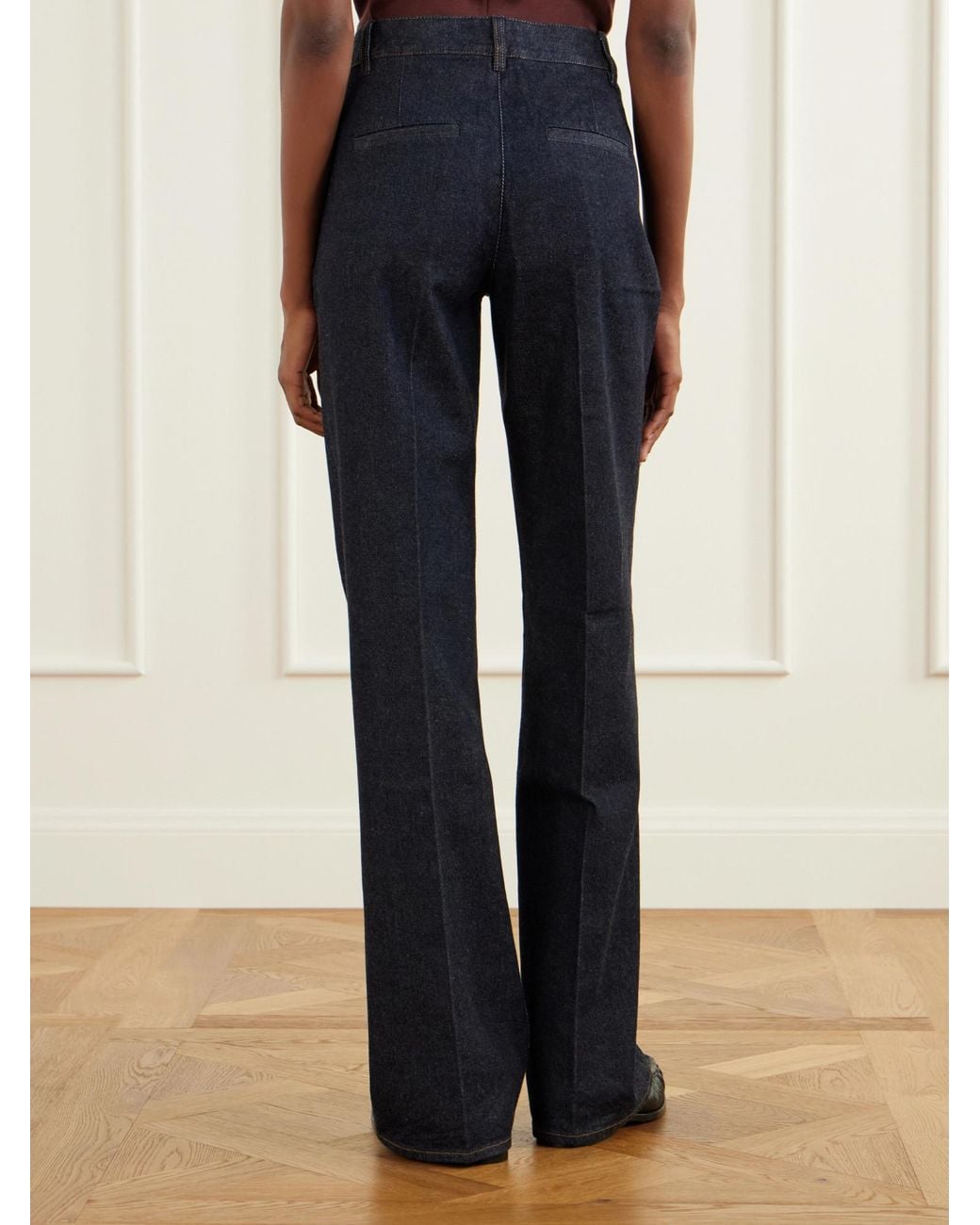 Tibi Blue Straight-Leg Jeans
