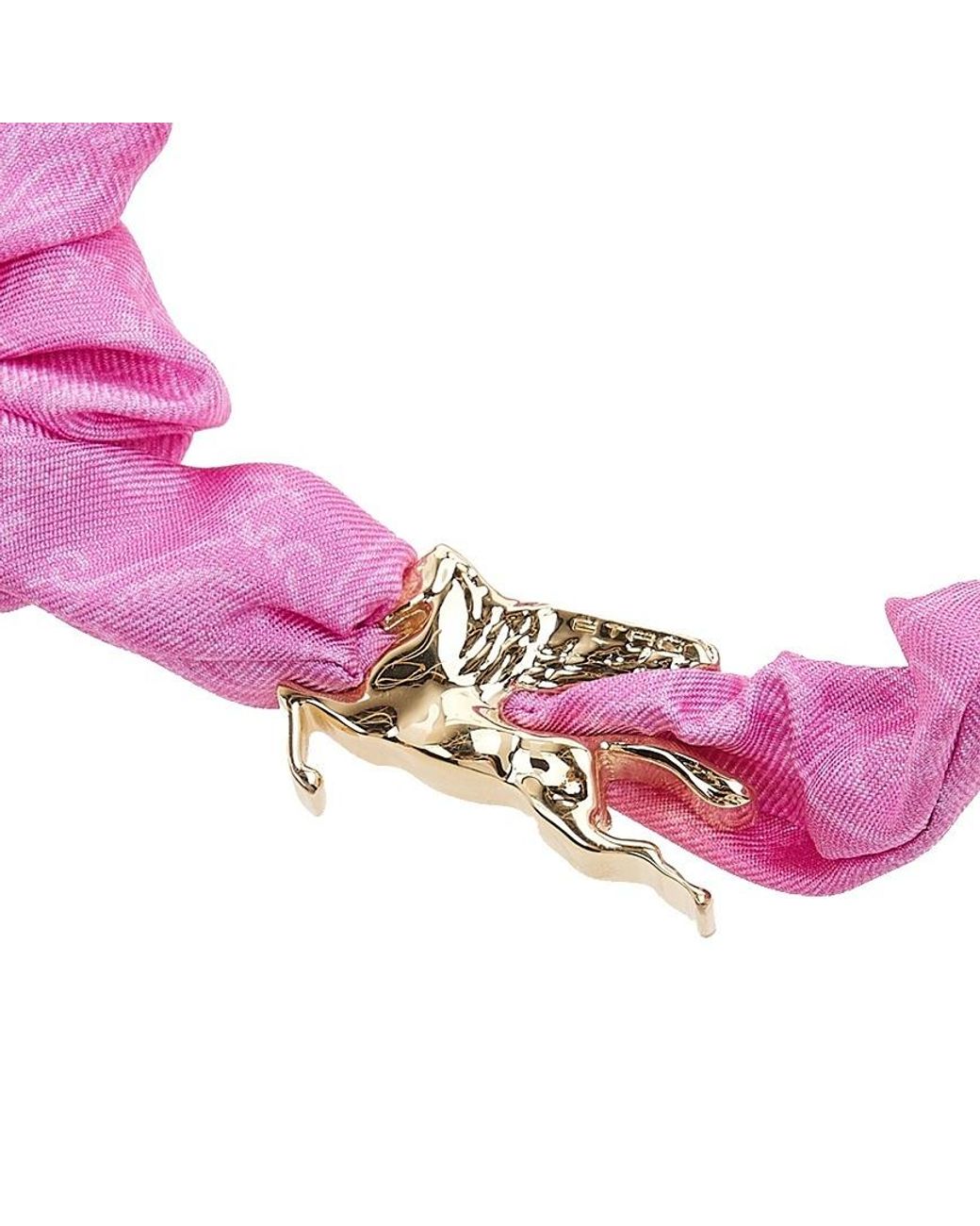 Etro Pink Logo Hair Accessories