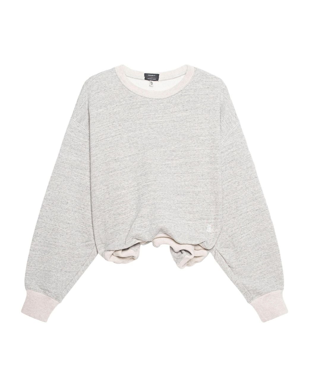 R13 White New York Embroidered Sweatshirt