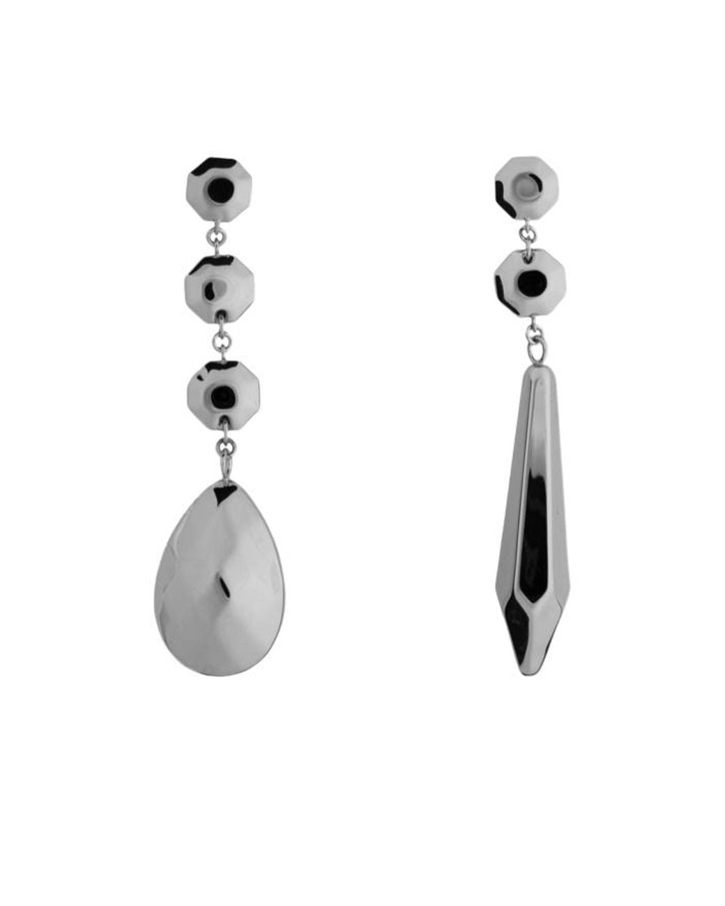 Maison Margiela White Embellished Earrings for men