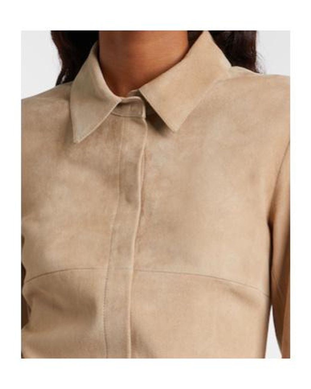 Stouls Natural Geraldine Suede Shirt Dress