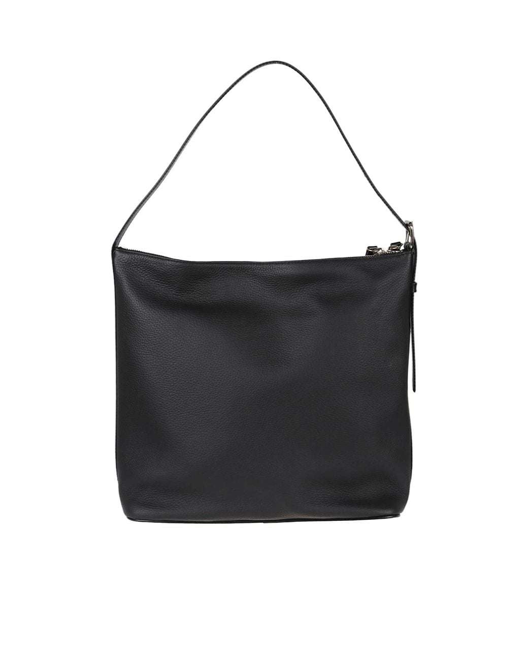 A.P.C. Black Logo Printed Zipped Shoulder Bag