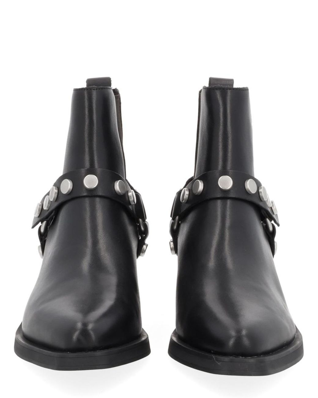 Ash Black Pointed-Toe Ankle Boots