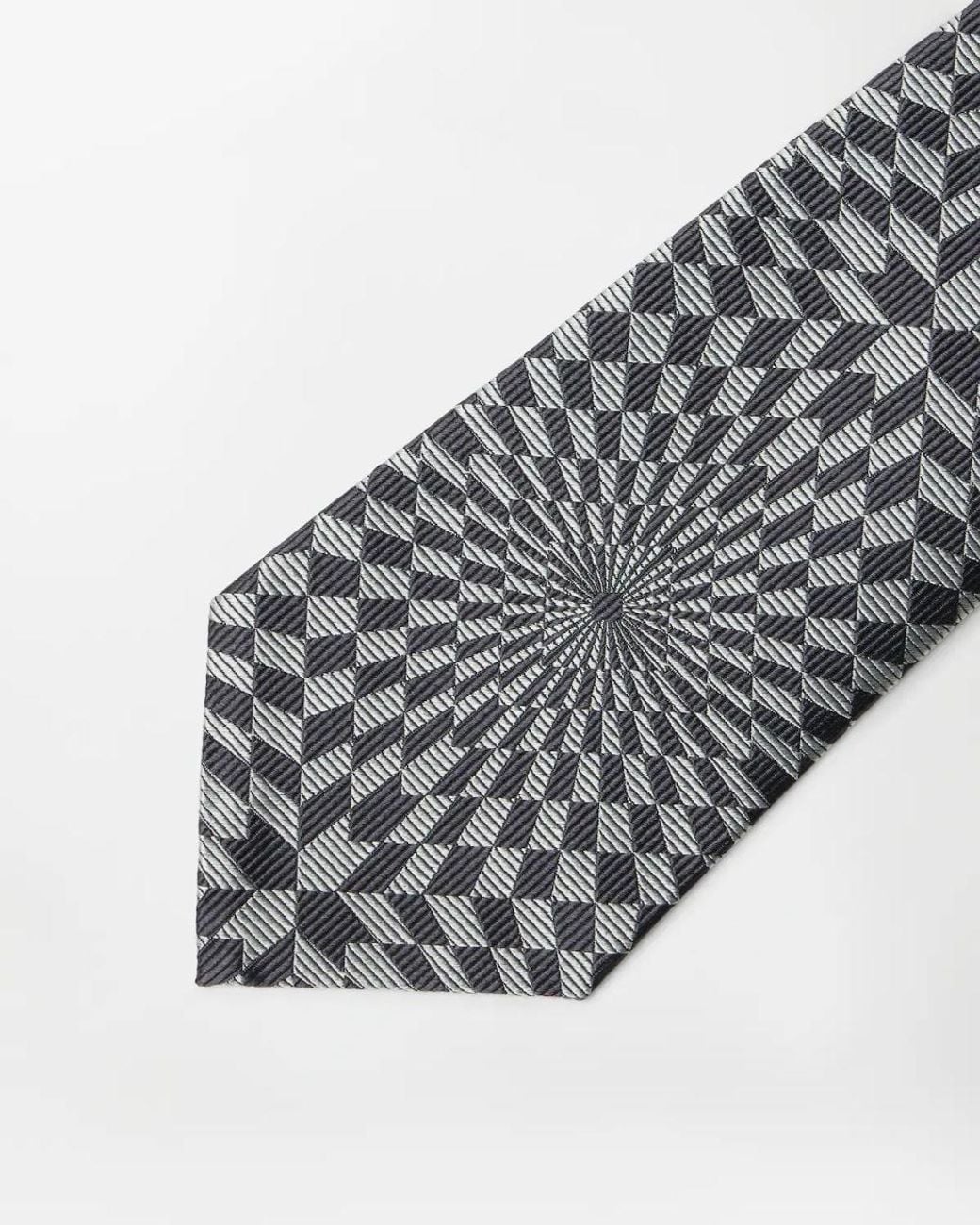 Versace White Pattern-Jacquard Twill Tie for men