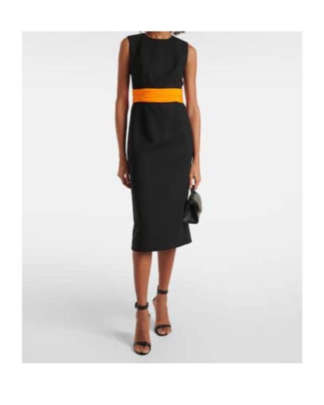 Carolina Herrera Black Wool Cocktail Dress