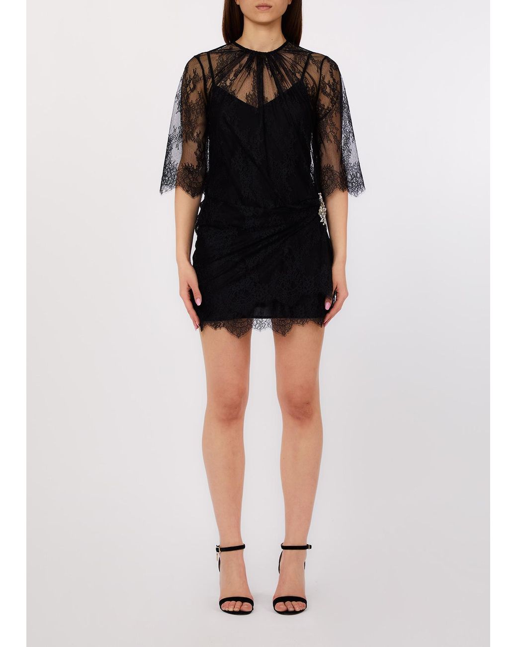 Liu Jo Black Laced Mini Dress