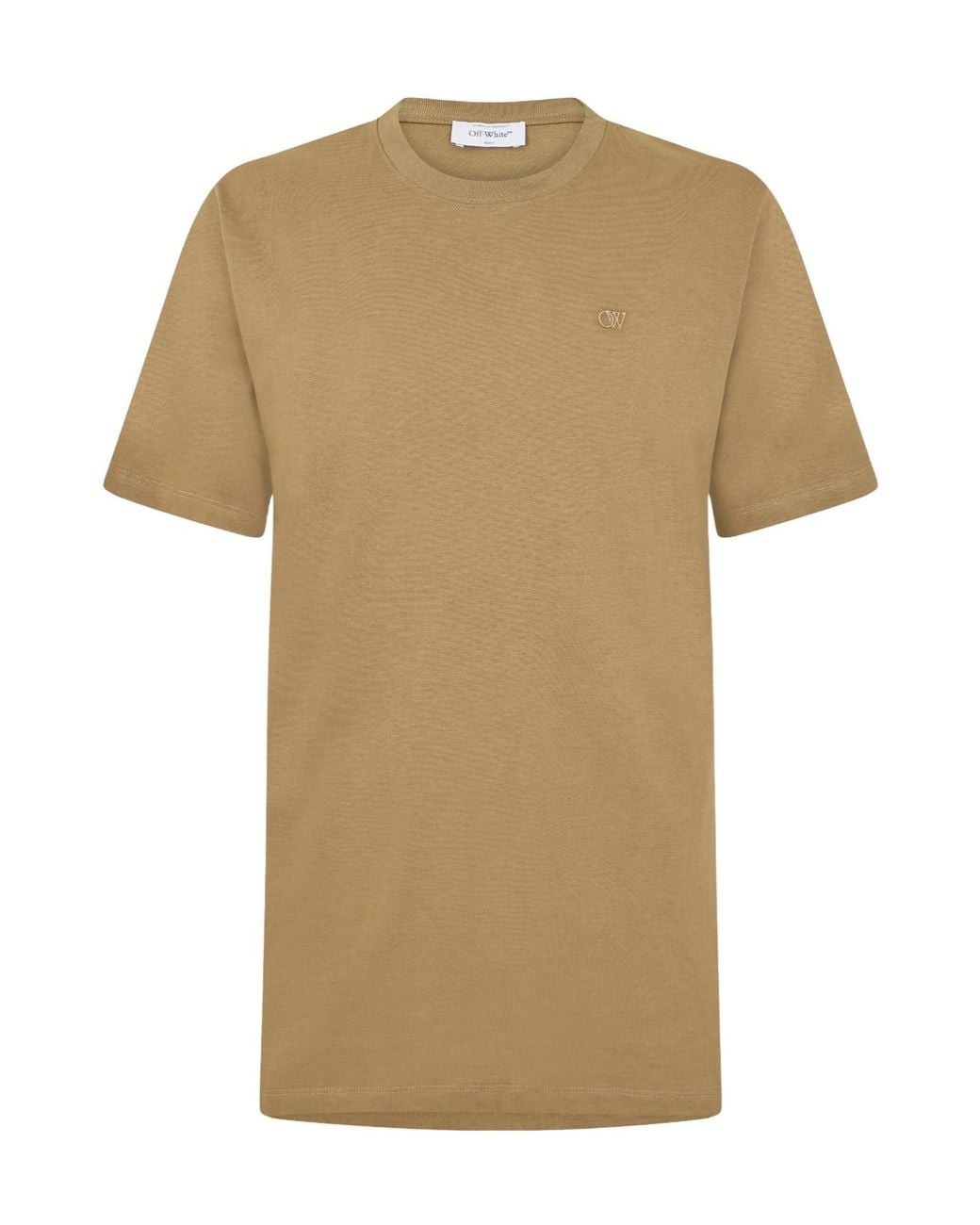Off-White c/o Virgil Abloh Natural Logo Short Sleeve T-Shirt for men