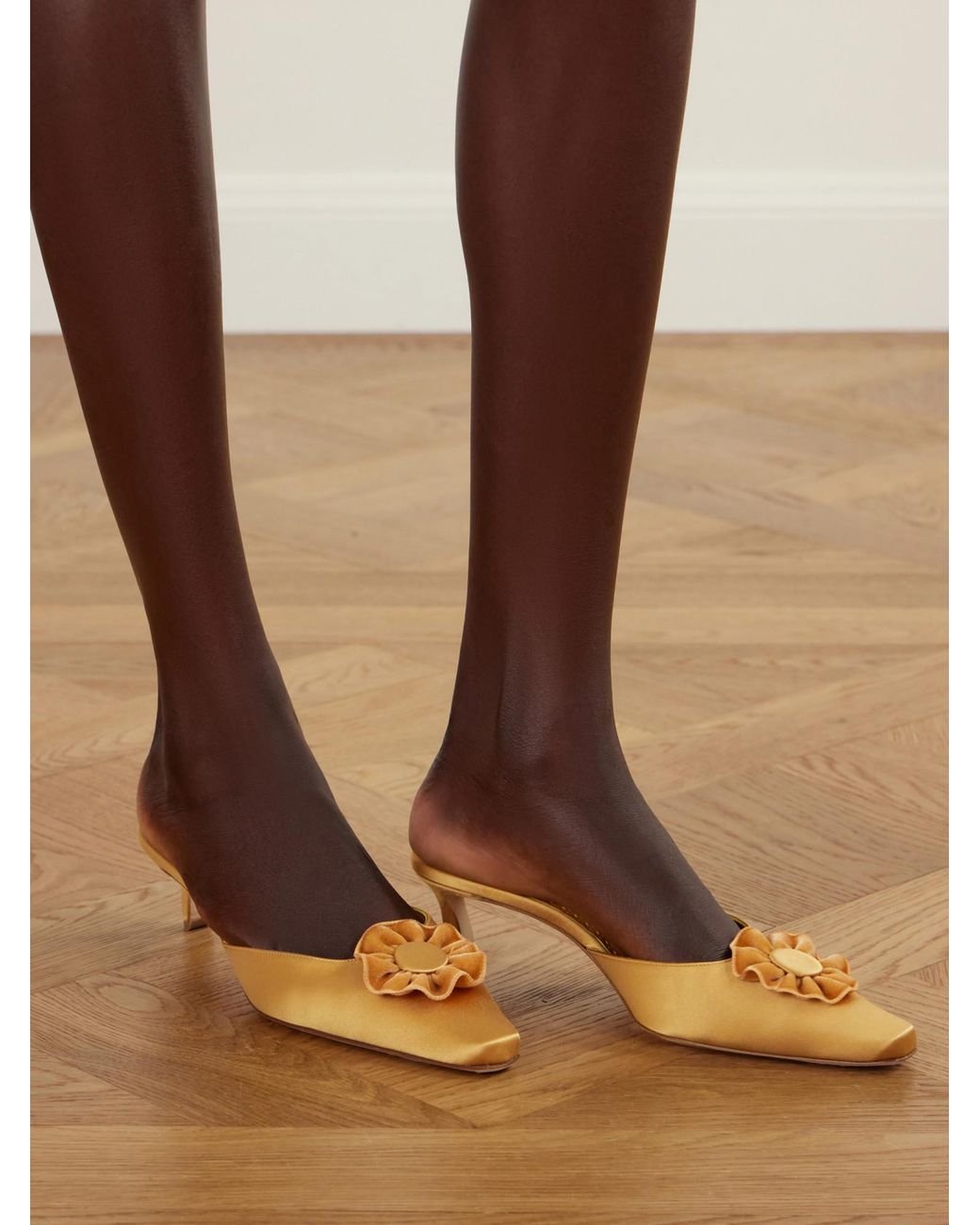 Manolo Blahnik Natural Casual Mules