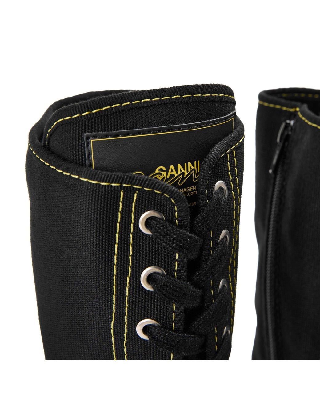 Ganni Chunky High Martin Boot in Black | Lyst
