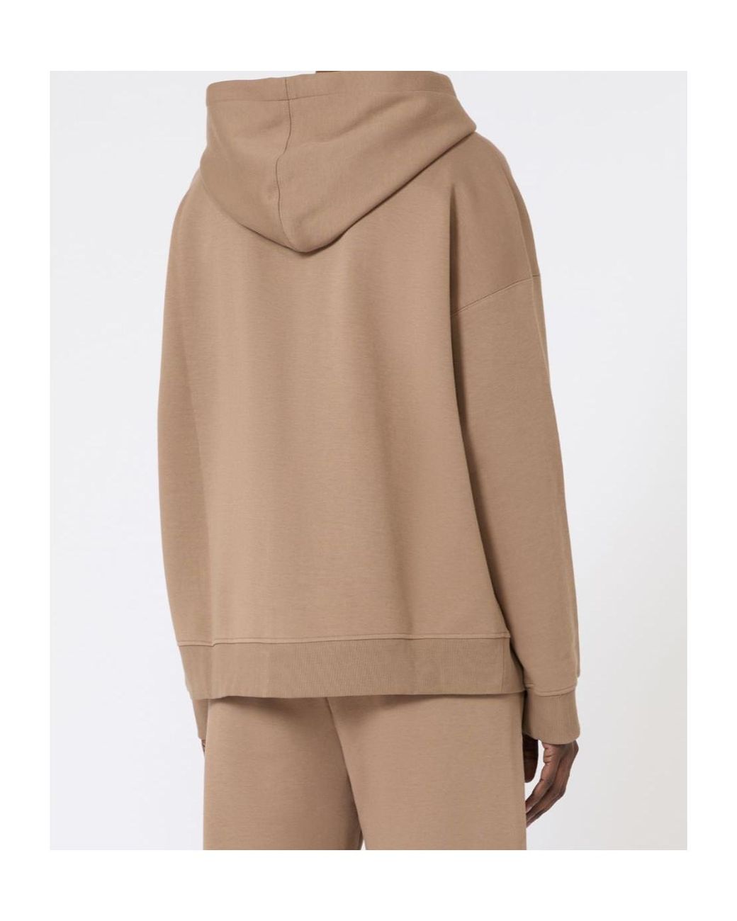 Max Mara Natural 'S Jour Zip-Up Drawstring Hoodie