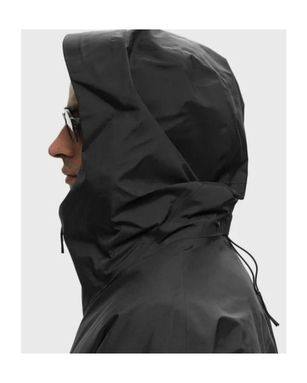 Veilance Blue Hooded Longline Coat for men